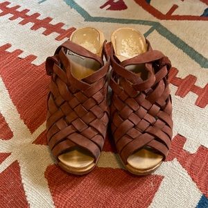 No.6 huarache slingback clogs